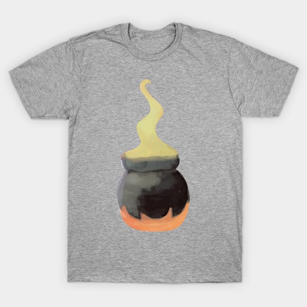 Spooky halloween scary cute cauldron - Eyesasdaggers T-Shirt by eyesasdaggers